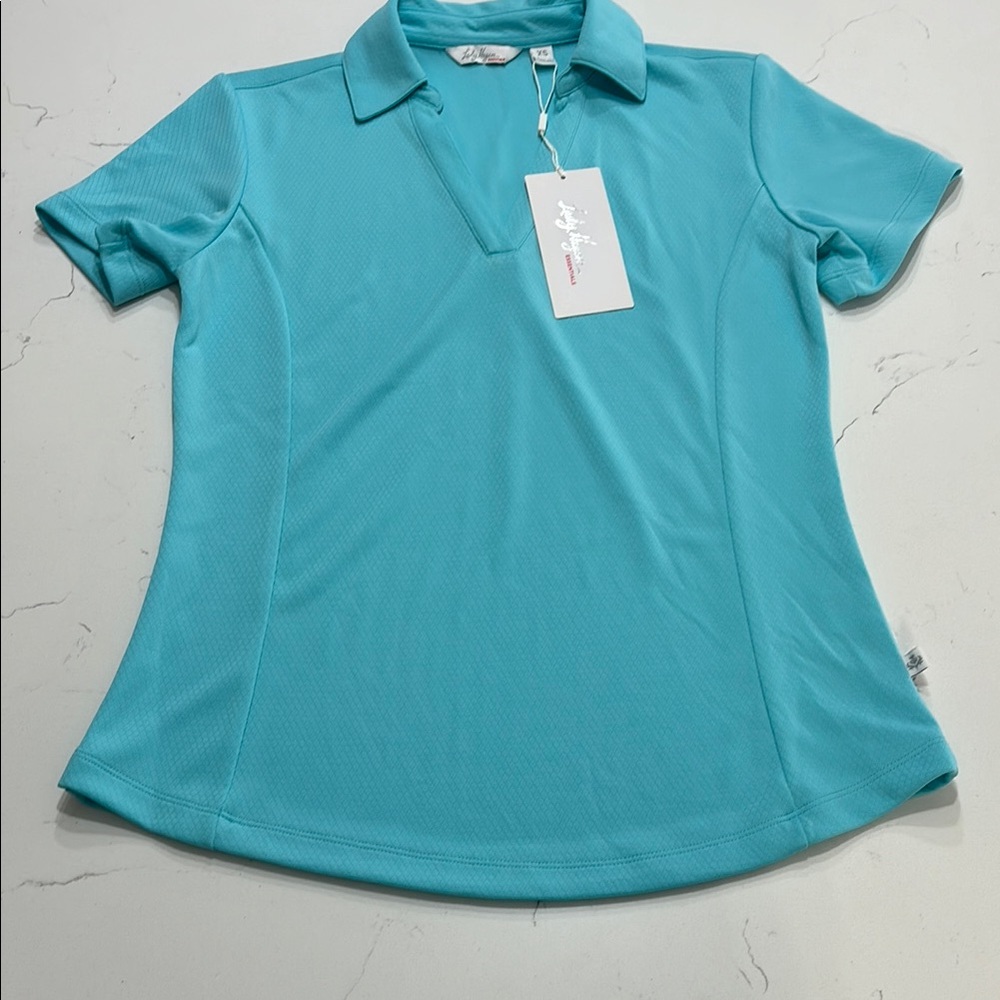 Lady Hagen Women's Golf Polo – Teal / Baby Blue – Size XS/Small